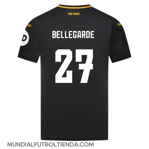 Camiseta Wolves Jean-Ricner Bellegarde #27 Segunda Equipación Replica 2024-25 mangas cortas